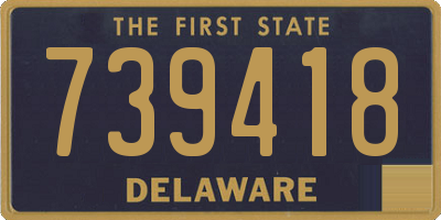 DE license plate 739418