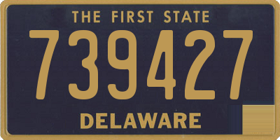 DE license plate 739427