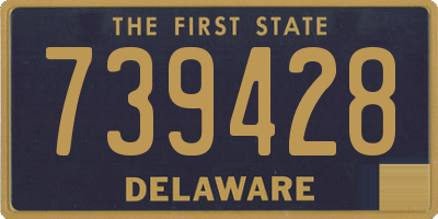 DE license plate 739428