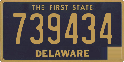 DE license plate 739434