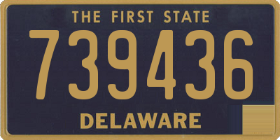 DE license plate 739436