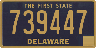 DE license plate 739447