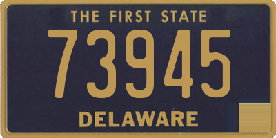 DE license plate 73945