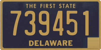 DE license plate 739451