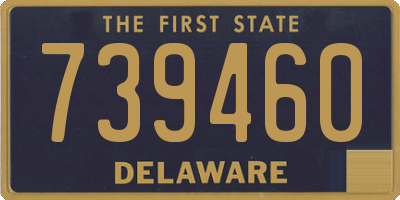DE license plate 739460