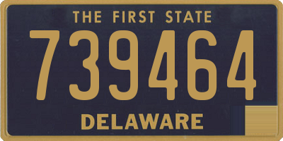 DE license plate 739464