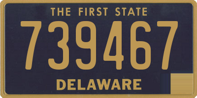 DE license plate 739467