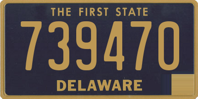 DE license plate 739470