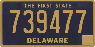 DE license plate 739477