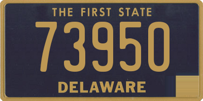 DE license plate 73950