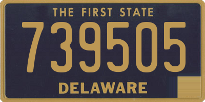 DE license plate 739505