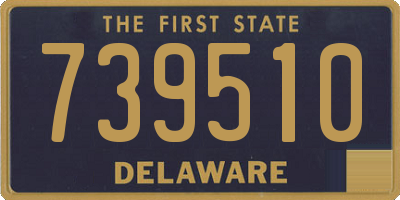 DE license plate 739510
