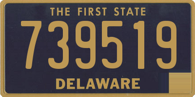 DE license plate 739519