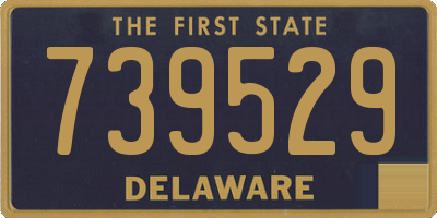 DE license plate 739529