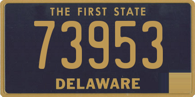 DE license plate 73953