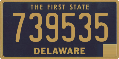 DE license plate 739535