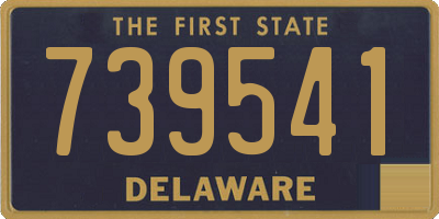 DE license plate 739541