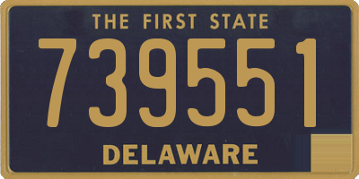 DE license plate 739551