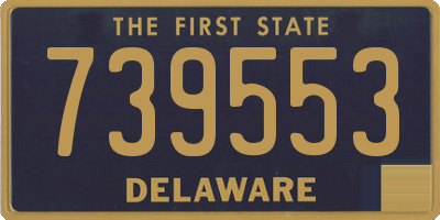 DE license plate 739553