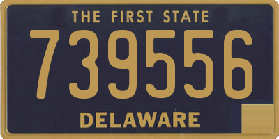 DE license plate 739556