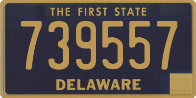 DE license plate 739557