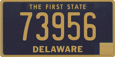 DE license plate 73956