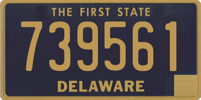 DE license plate 739561