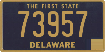 DE license plate 73957
