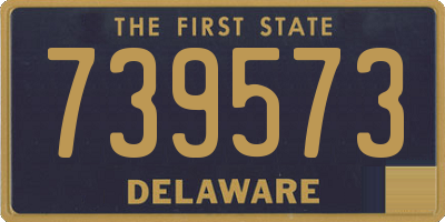 DE license plate 739573