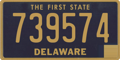 DE license plate 739574