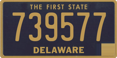 DE license plate 739577