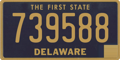 DE license plate 739588