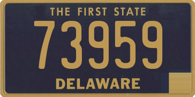DE license plate 73959