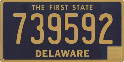 DE license plate 739592