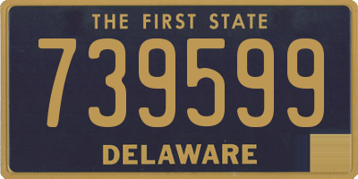 DE license plate 739599
