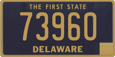 DE license plate 73960