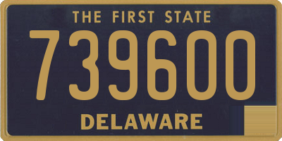 DE license plate 739600