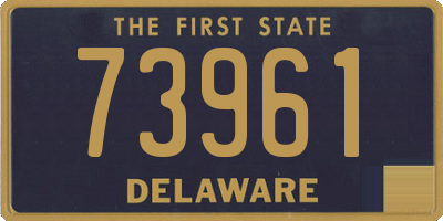 DE license plate 73961