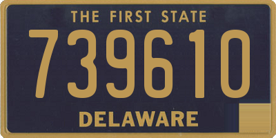 DE license plate 739610