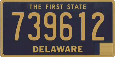 DE license plate 739612