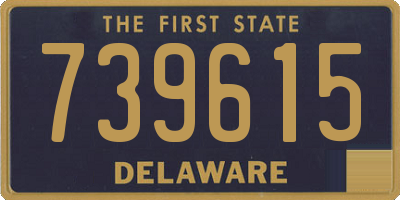 DE license plate 739615