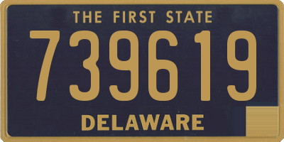 DE license plate 739619