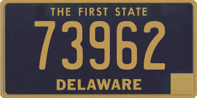 DE license plate 73962