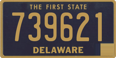 DE license plate 739621