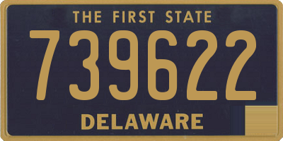 DE license plate 739622