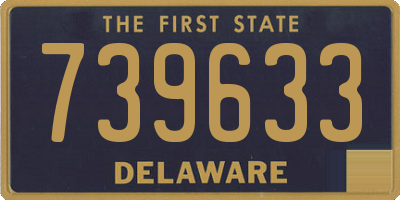DE license plate 739633