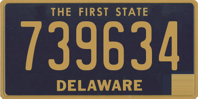DE license plate 739634