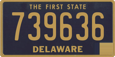 DE license plate 739636