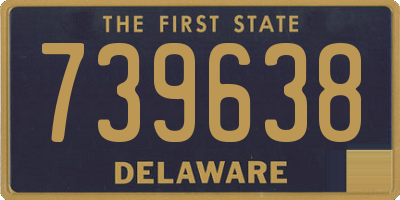 DE license plate 739638