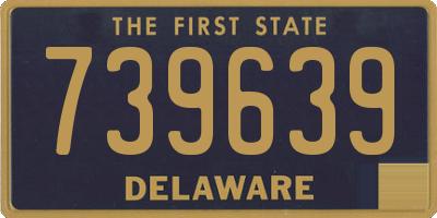 DE license plate 739639